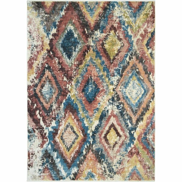 Mayberry Rug 2 ft. 1 in. x 7 ft. 5 in. Oxford Hurley Area Rug, Multi Color OX3110 2X8